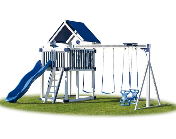 Everest Vinyl Swing & Slide Playset