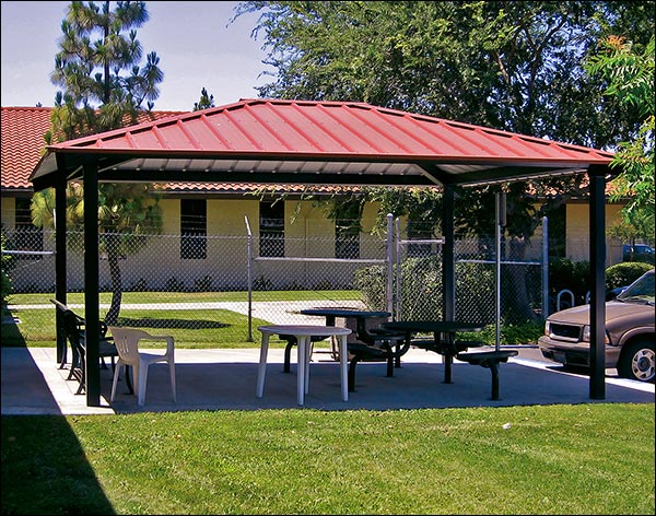 All Steel Single Roof Summerset (Rectangle) Pavilions