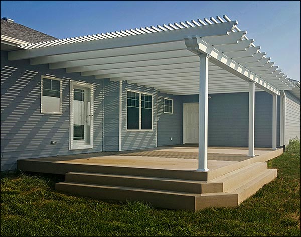 Aluminum Wall Mount 2-Beam Pergolas