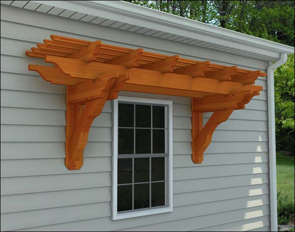 Red Cedar Eyebrow Pergolas