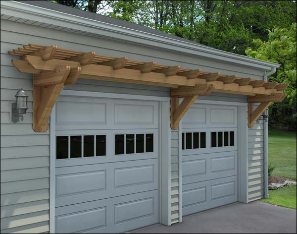 Rough Cut Cedar Eyebrow Pergolas