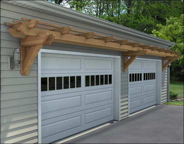 Rough Cut Cedar Eyebrow Pergolas