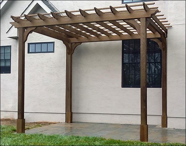 Treated Pine Free Standing 2-Beam Pergolas