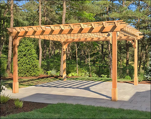 Red Cedar Free Standing 2-Beam Pergolas