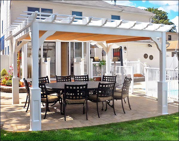 Vinyl Free Standing 4-Beam Pergolas