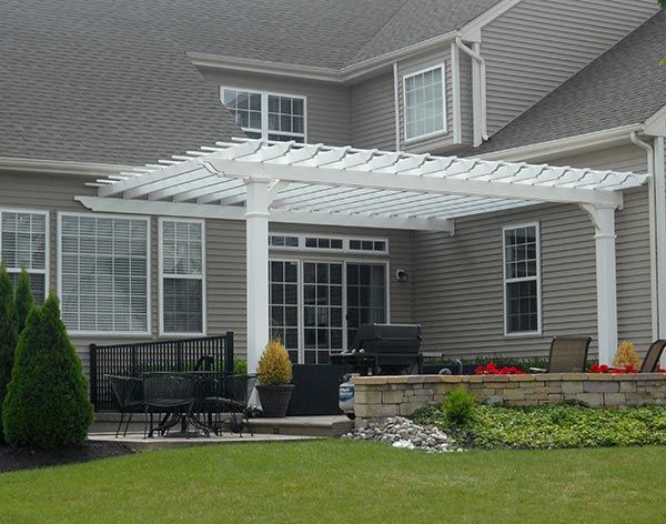 Vinyl Free Standing 2-Beam Pergolas