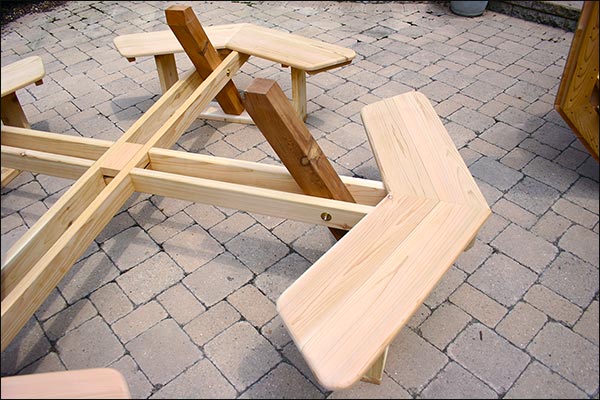 Red Cedar Wheelchair Accessible Walk-In Picnic Table