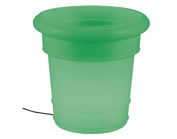 Resin Solar Powered Planter/Ice Bucket