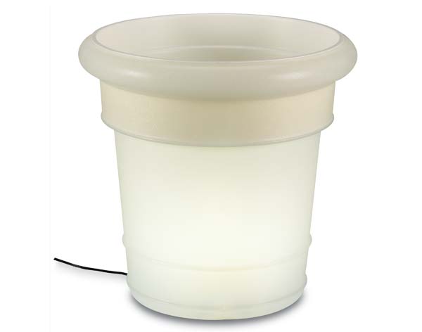 Resin Solar Powered Planter/Ice Bucket