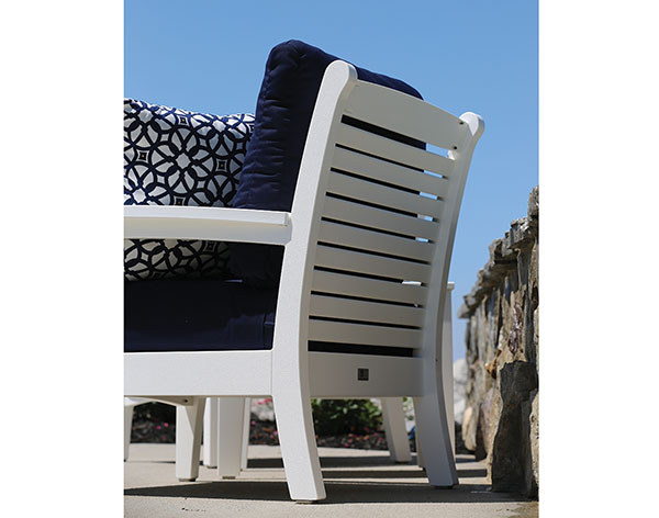 Poly Lumber Classic Terrace Chair w/Sunbrella Cushions