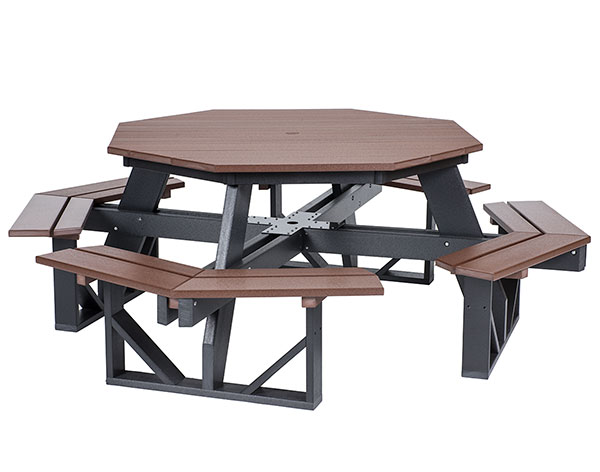 Poly Lumber Octagon Walk-In Picnic Table
