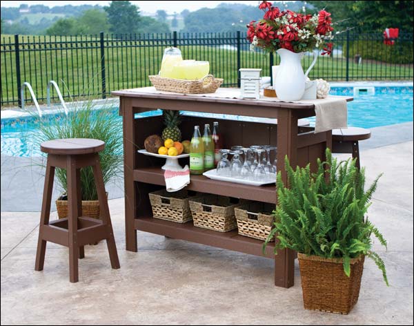 Poly Lumber Outdoor Bar