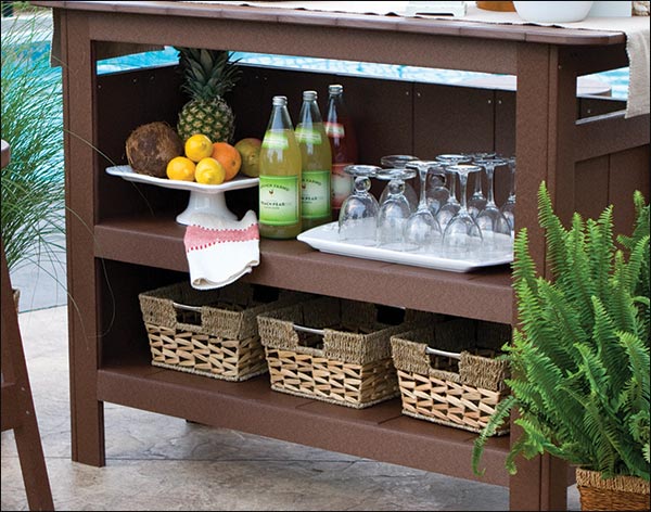 Poly Lumber Outdoor Bar