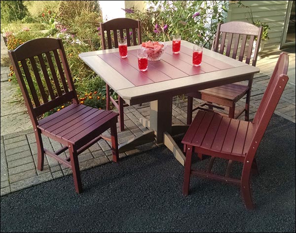 Poly Lumber Classic Square 5 Pc. Dining Set