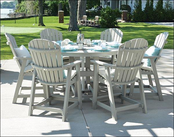 Poly Lumber Elite Comfo-Back Counter Chair