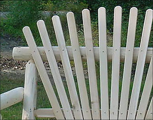 White Cedar Unstained Love Seat Swing w/ A-Frame Swing Stand