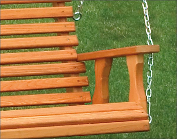 Cypress Highback Porch Swing