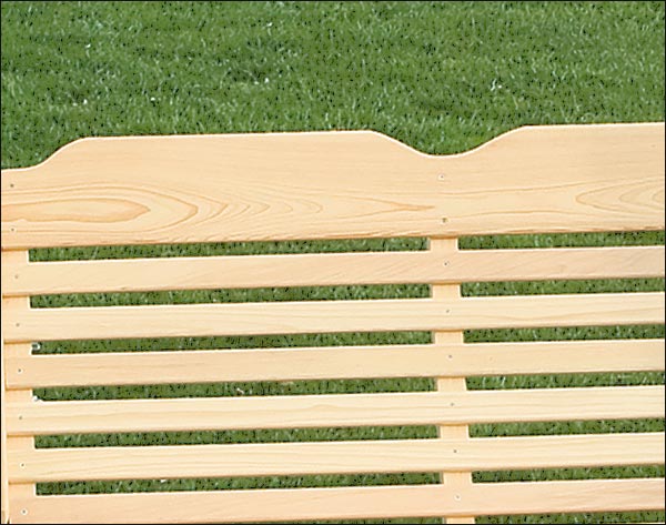 Cypress Crossback Porch Swing 
