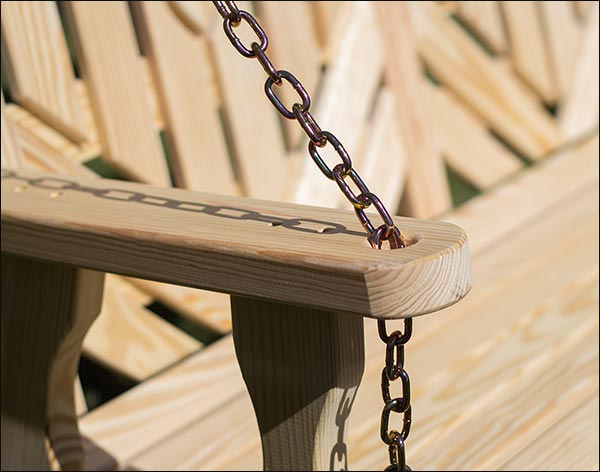 Treated Pine Heartback Porch Swing