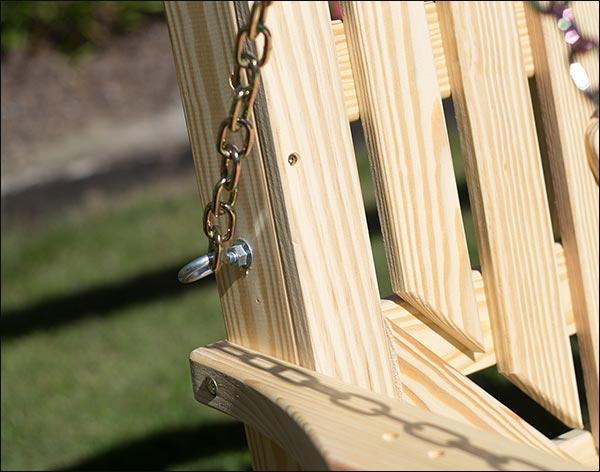 Treated Pine High Crossback Porch Swing