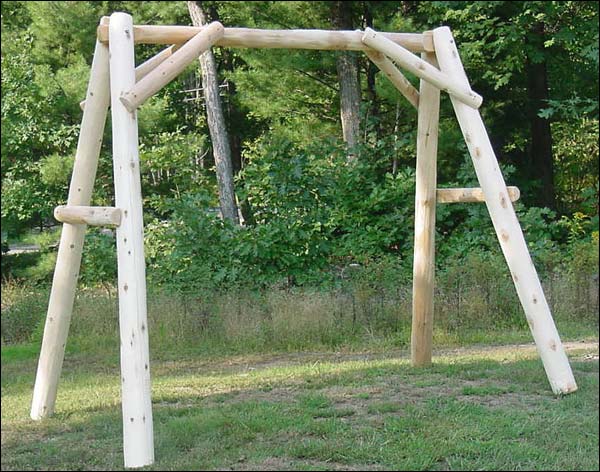 4' White Cedar Unstained Swing Frame