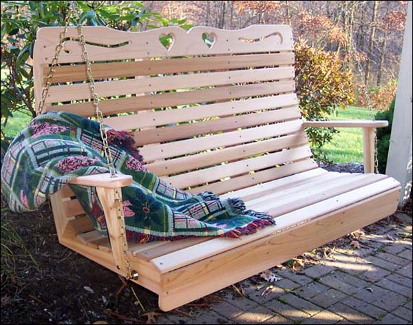 Red Cedar Royal Sweetheart Highback Porch Swing