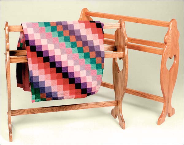 Oak Quilt Rack