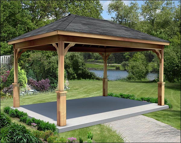 Red Cedar Single Roof Ramada