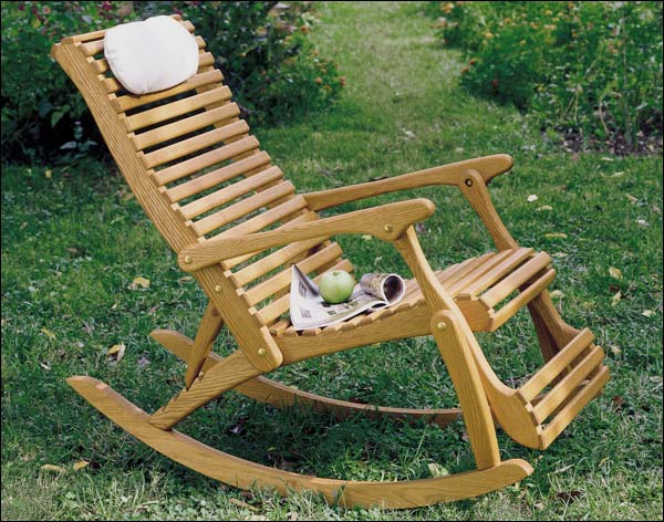 Oak Rocker Recliner