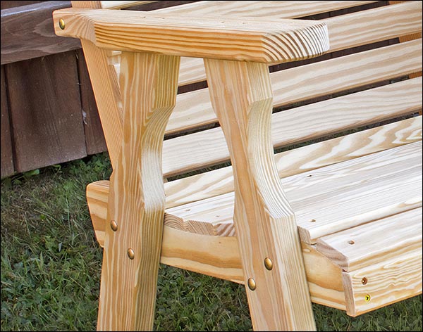 Treated Pine Rollback Rocking Chair