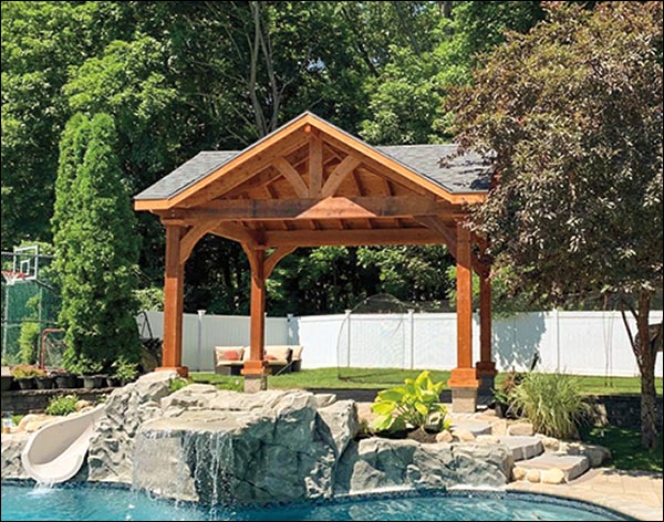 Rough Cut Cedar Herrington Gable Ramada