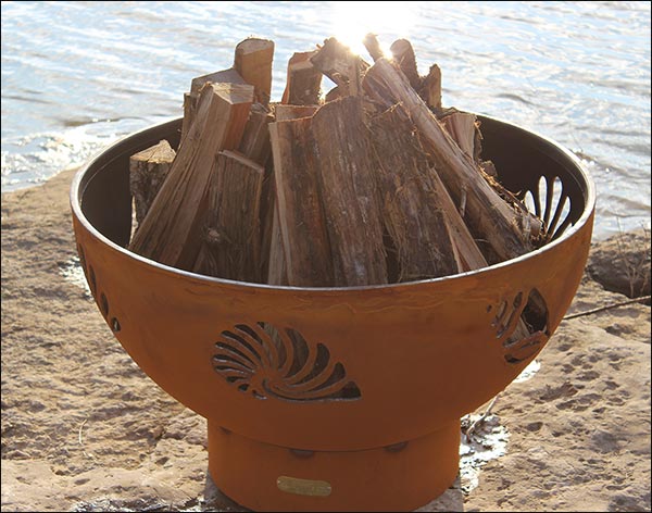 Carbon Steel Sea Shell Fire Pit