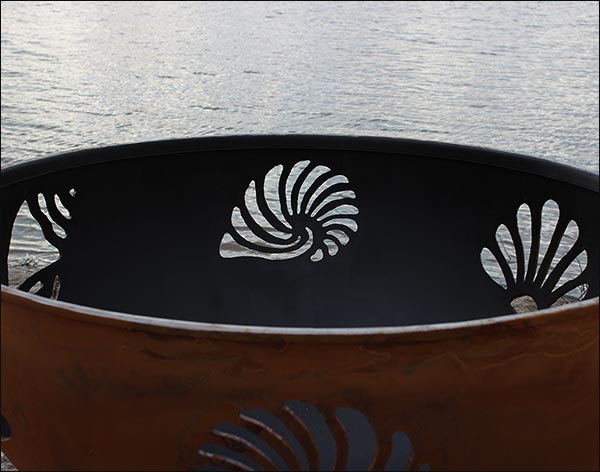 Sea Shell Carbon Steel Fire Pit