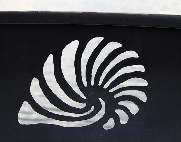 Carbon Steel Sea Shell Fire Pit