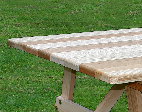 42" Wide Red Cedar Traditional Picnic Table