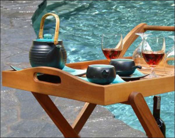 Eucalyptus Serving Cart