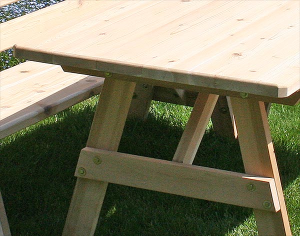 Red Cedar Picnic Table - ONLY