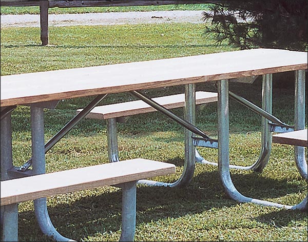 Extra Heavy-Duty Shelter Double Accessible Picnic Table