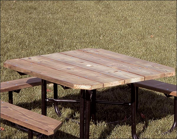 Four-Sided 3 Seat Accessible Picnic Table
