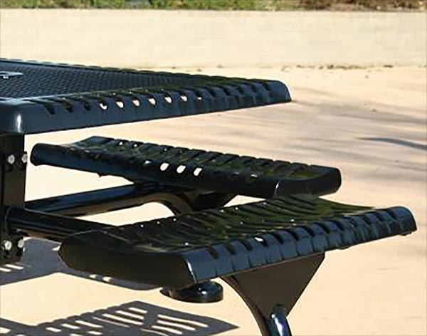 46" Square Classic Metal Picnic Table