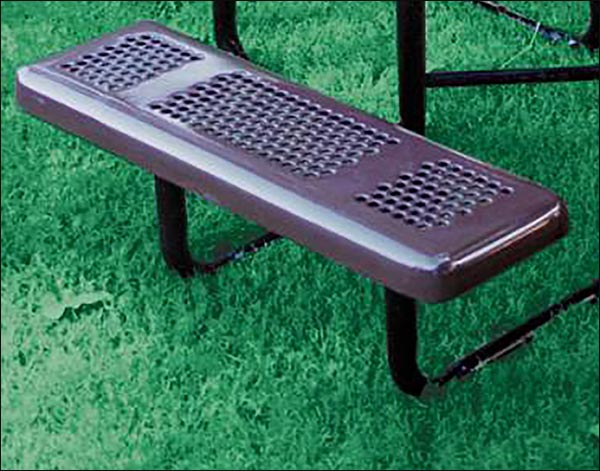 46" Square Perforated Metal Picnic Table