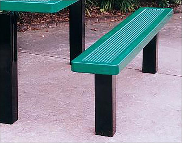 Rectangular Pedestal Innovated Metal Picnic Table