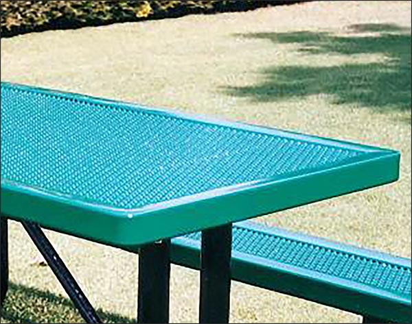 Rectangular Innovated Metal Picnic Table