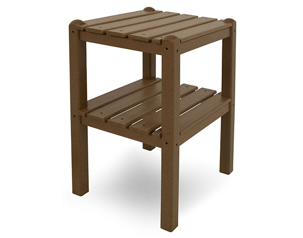 POLYWOOD 2-Shelf Rectangle Side Table