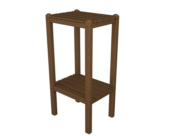 POLYWOOD 2-Shelf Rectangle Bar Table