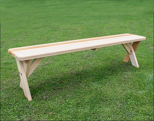 Red Cedar Cross Legged Bench