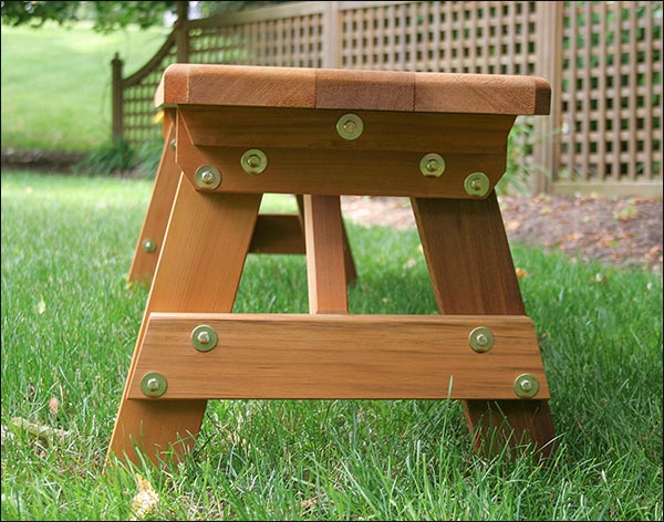 42" Wide Red Cedar Traditional Picnic Table w/Benches