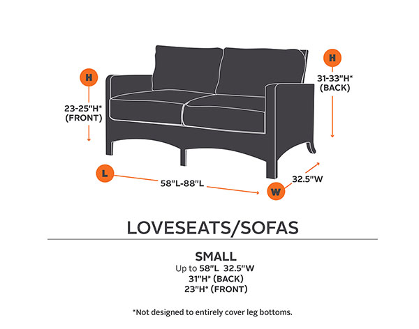 58" Terrace Elite Loveseat Cover