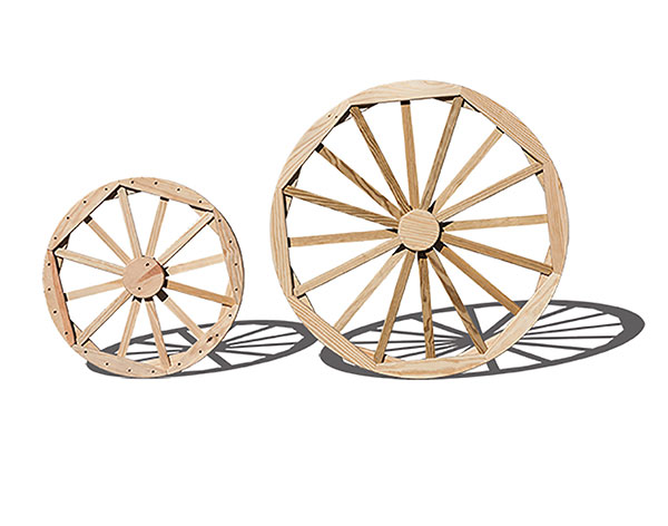Treated Pine Decorative Wagon Wheel