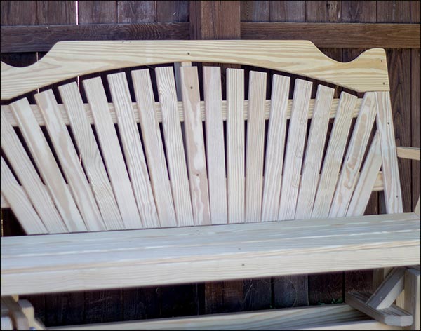 Treated Pine Fanback Glider